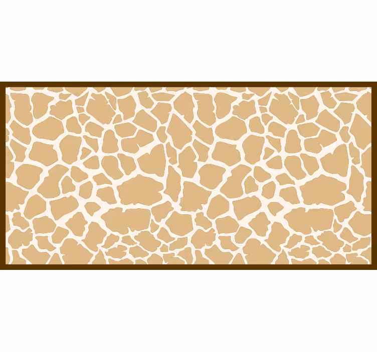 Brown roller blind giraffe pattern - TenStickers