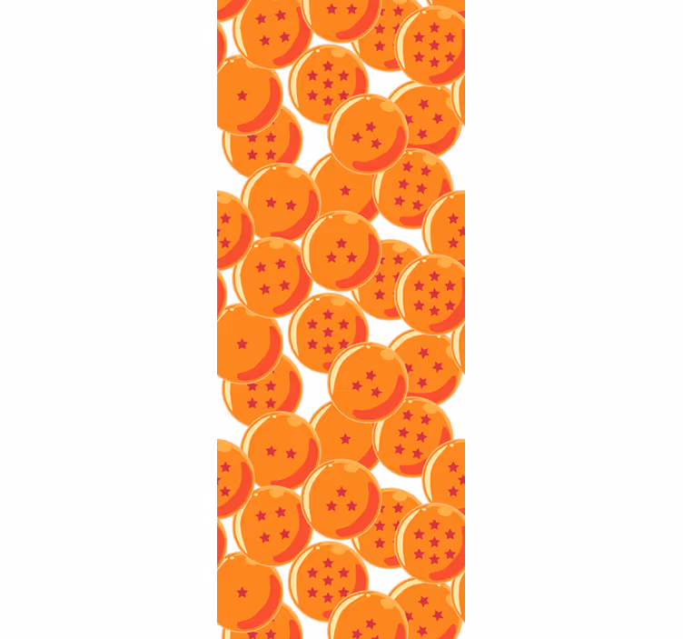 Orange roller blind dragon balls - TenStickers
