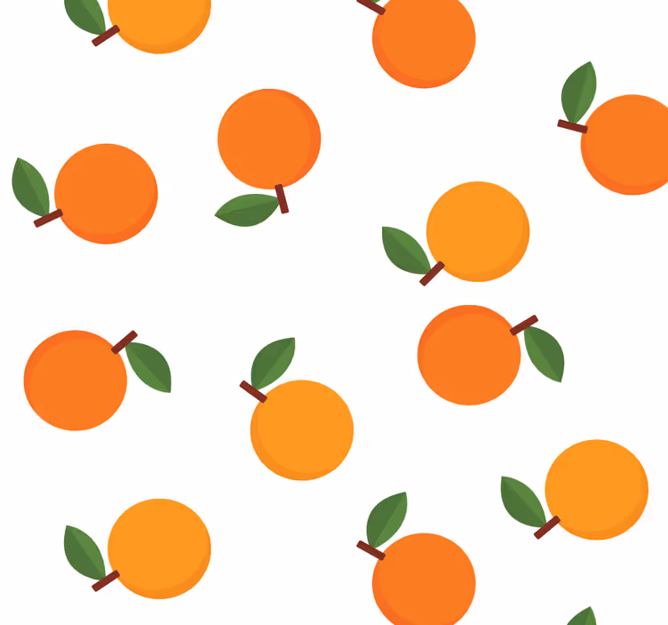 Orange roller blind elegant oranges design - TenStickers