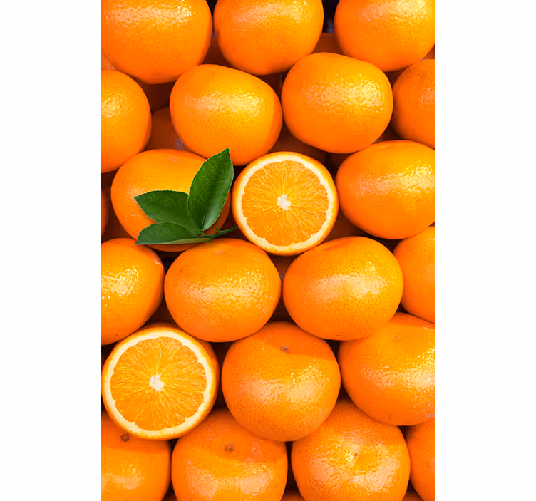 Orange roller blind with juicy oranges design - TenStickers