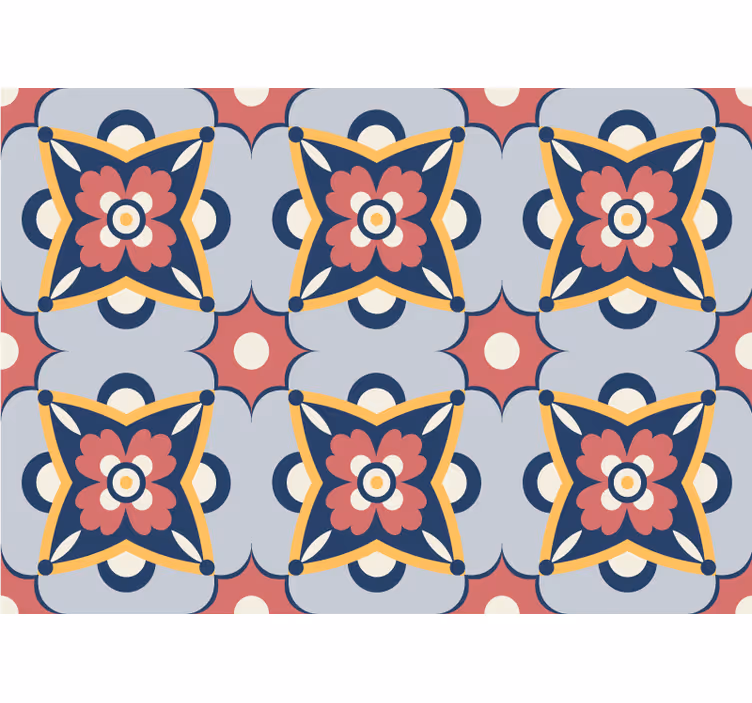 Outdoor roller shade with vibrant southern design - TenStickers