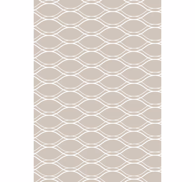 Outdoor roller shade beige with white lines pattern - TenStickers