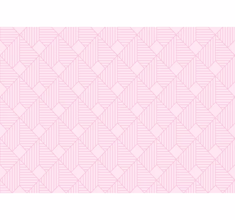 Outdoor roller shade in pink abstract geometric pattern - TenStickers