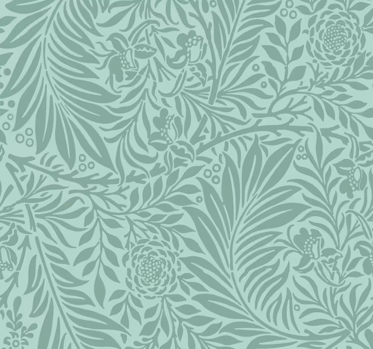 Outdoor roller shade mint green vintage design - TenStickers