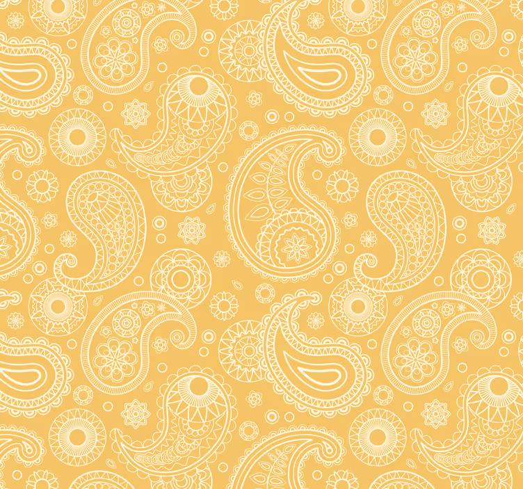 Outdoor roller shade in arabic paisley design - TenStickers