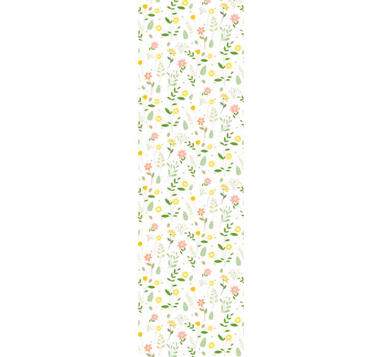 Outdoor roller shade with multicolor floral design - TenStickers