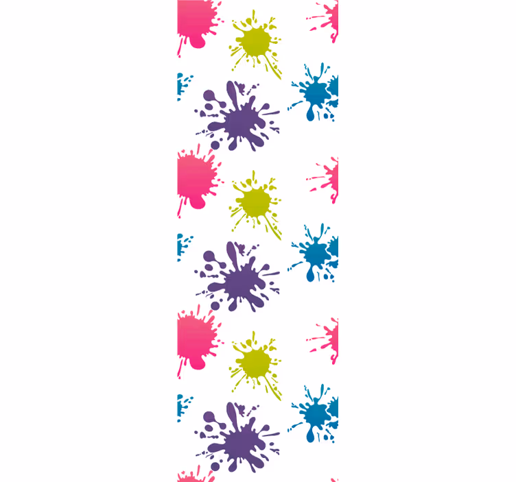 Teenage roller blind multicolor splash design - TenStickers