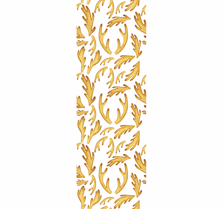 Teenage roller blind with golden boho reindeers - TenStickers
