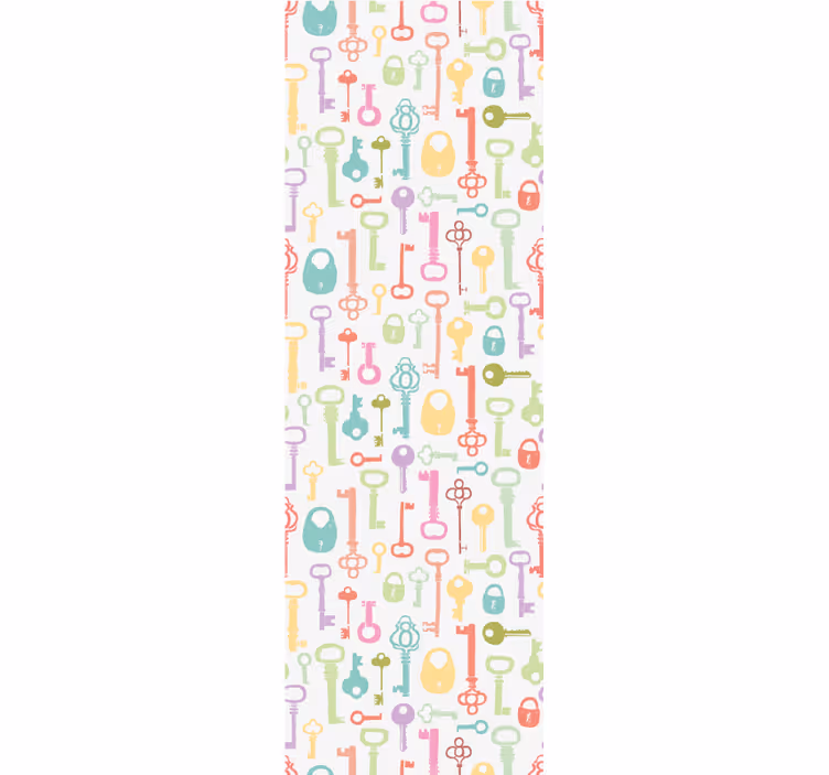 Teenage roller blind colorful keys - TenStickers