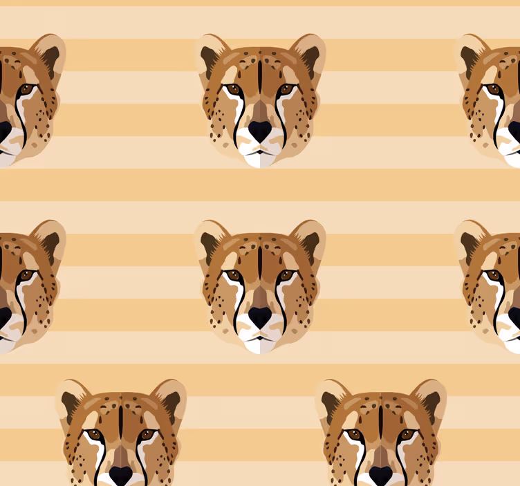 Teenage roller blind with leopard head design - TenStickers