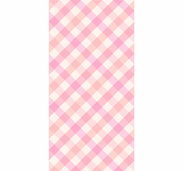 Teenage roller blind in pink checked pattern - TenStickers