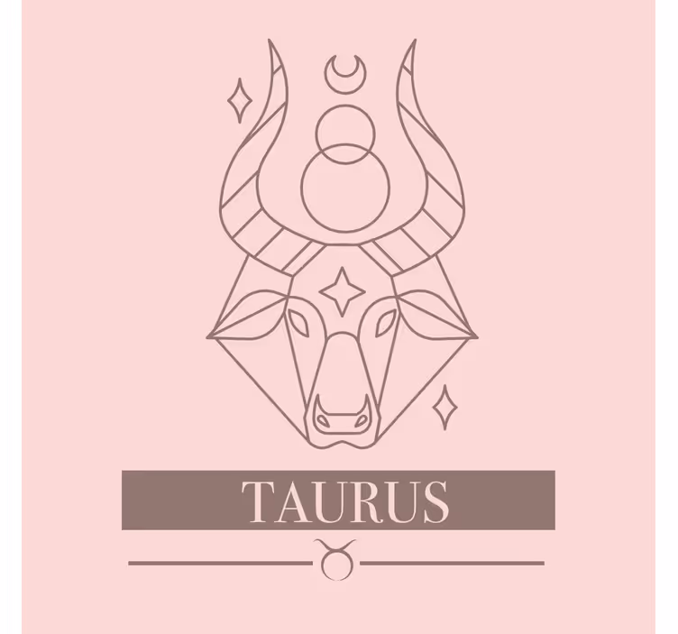 Bathroom window blind taurus pink zodiac design - TenStickers
