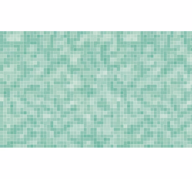 Bathroom window blind abstract square tile - TenStickers