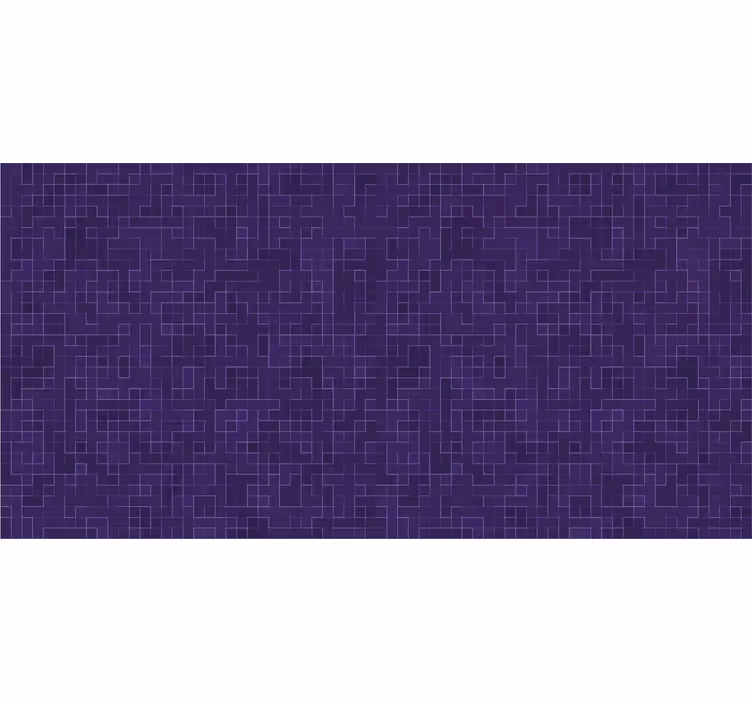 Bathroom window blind in abstract purple mosaic - TenStickers