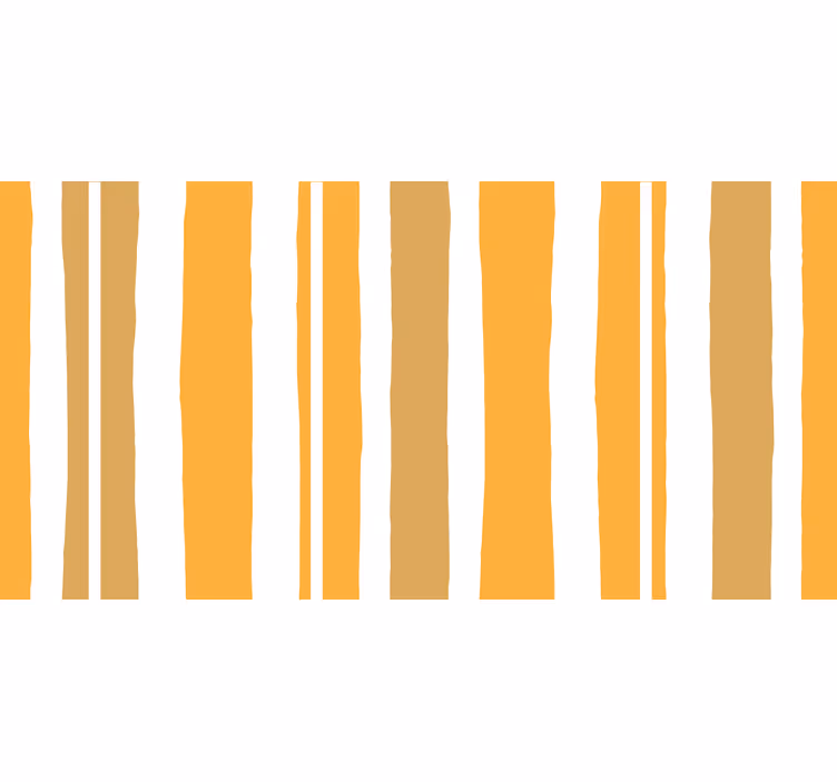 Bathroom window blind in orange and white stripes - TenStickers