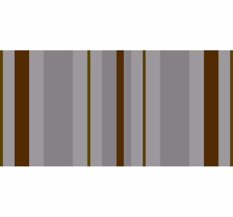 Bathroom window blind in gray and brown stripes - TenStickers
