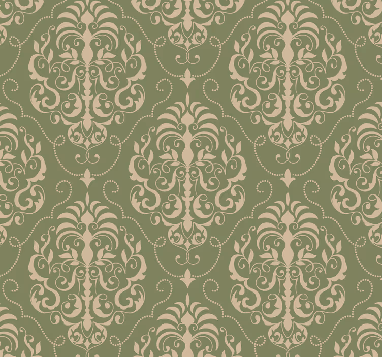 Classic roller blind floral design - TenStickers