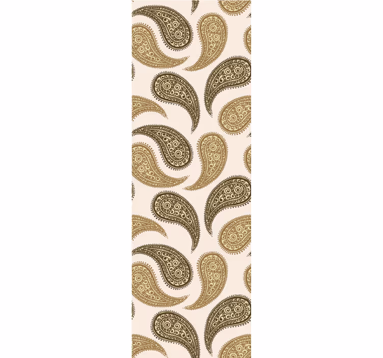 Classic roller blind in indian paisley design - TenStickers
