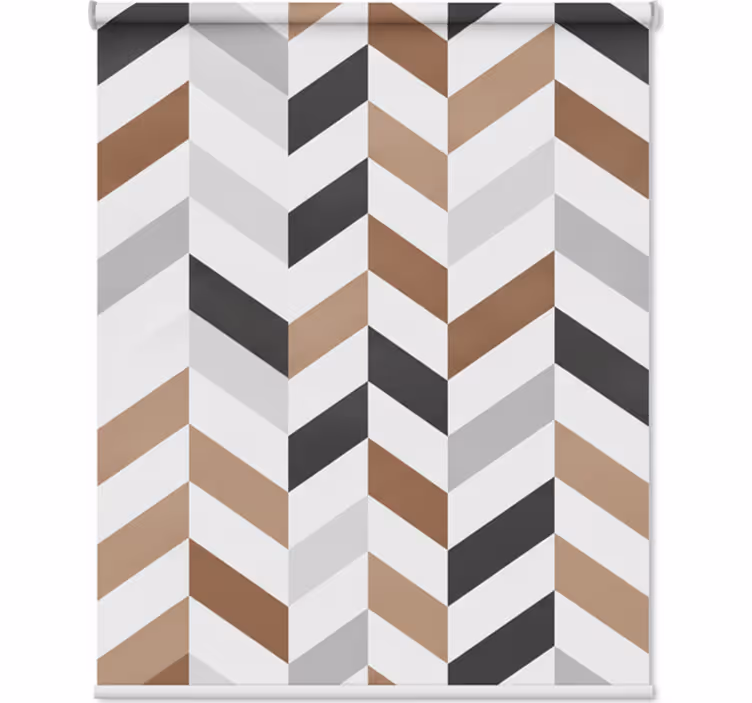 Hallway roller blind colorful blocks geometric - TenStickers