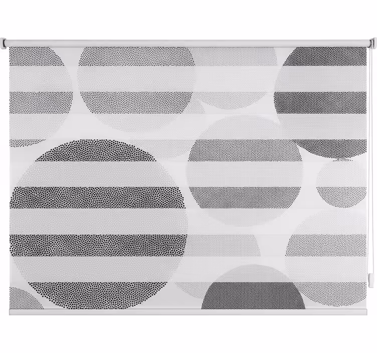 Bathroom window blind light circle - TenStickers