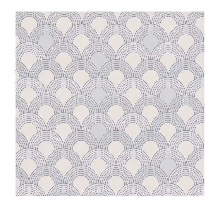 Master bedroom roller blind 160cm half circle pattern - TenStickers