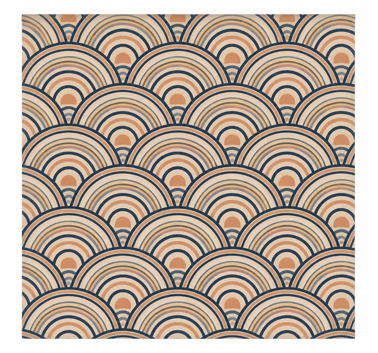 Master bedroom roller blind width 140 asian half-circle - TenStickers