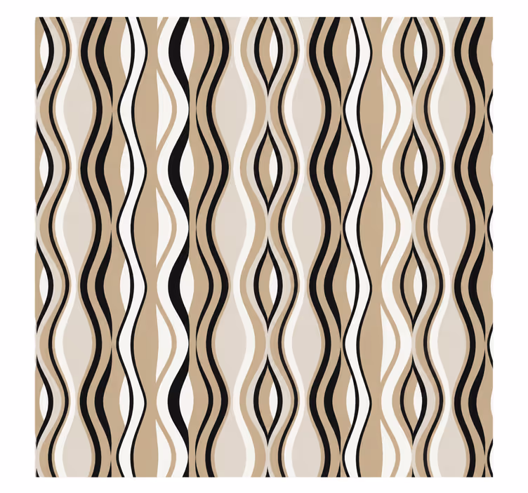 Roller blind for kitchen window width 130 curly pattern - TenStickers