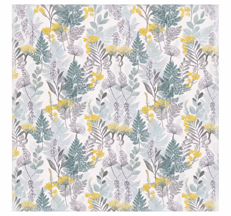 Roller blind for kitchen window width 170 forest plants - TenStickers