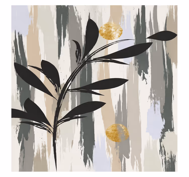 Bathroom window blind modern olive tree design - TenStickers