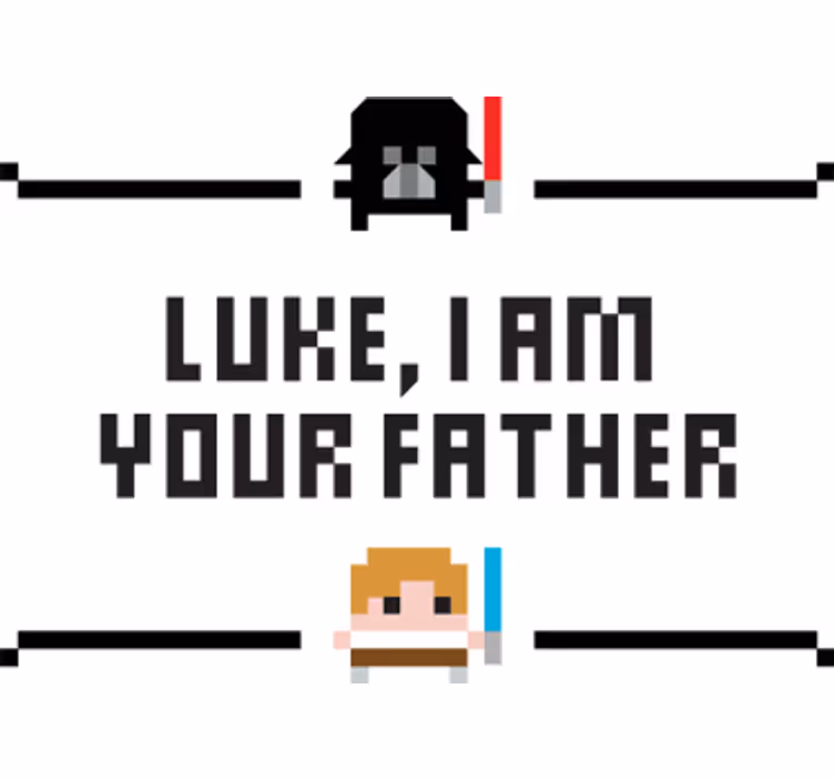 Movie roller blind luke, i am your father - TenStickers