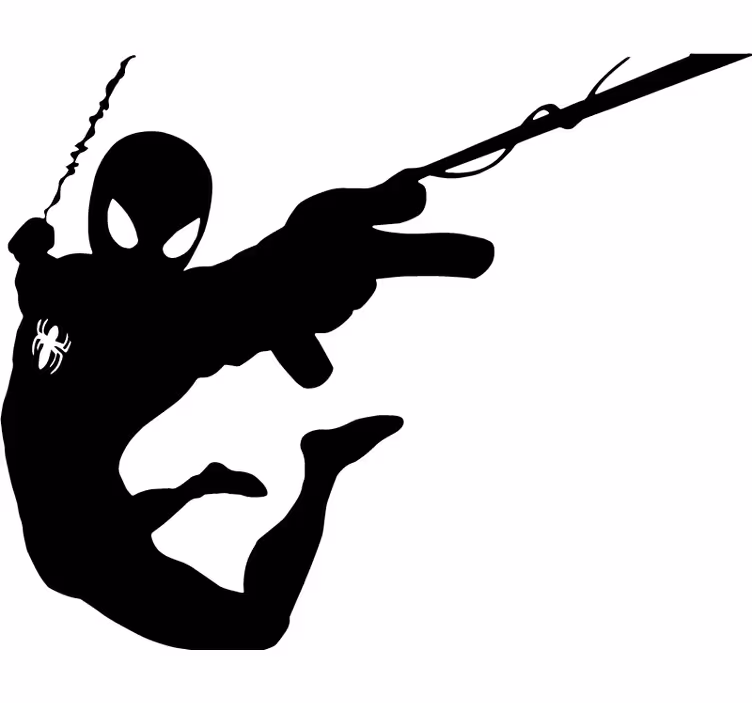 Superhero roller blind silhouette spider-man - TenStickers