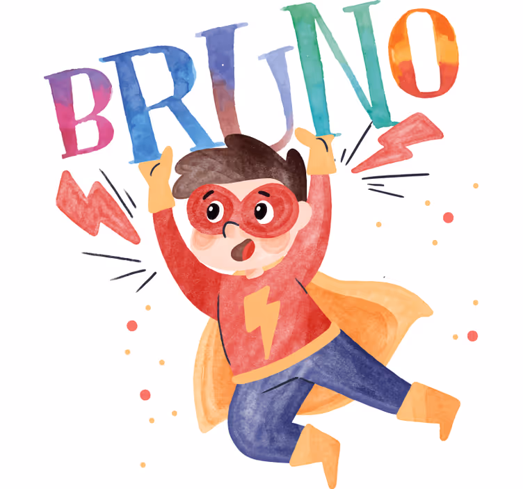 Superhero roller blind watercolor super kid - TenStickers