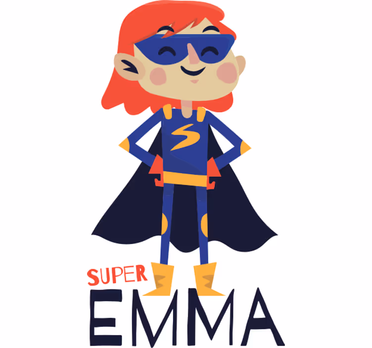 Superhero roller blind personalized for girls - TenStickers