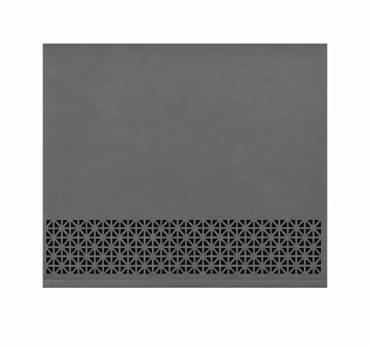 Grey roller blind with stripe border pattern - TenStickers