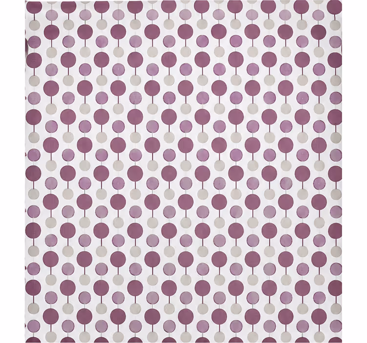 Purple roller blind with connected circles pattern - TenStickers