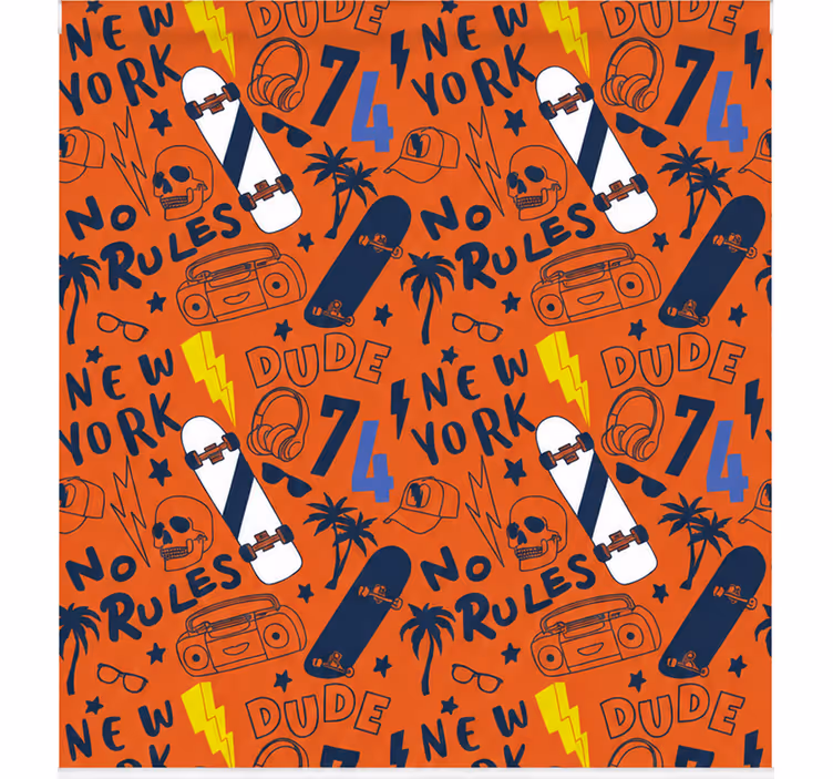 Master bedroom roller blind width 220 no rules - TenStickers