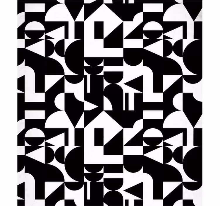 Bathroom window blind geometric tile modern pattern - TenStickers