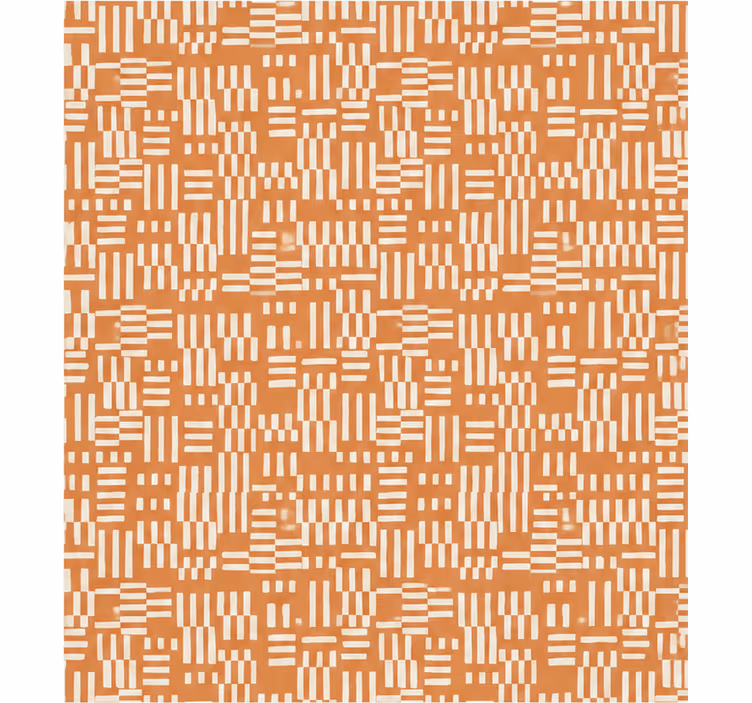 Orange roller blind with pine stripes pattern - TenStickers