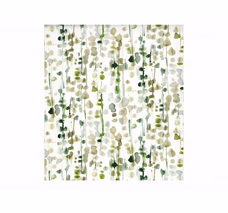 Green roller blind alyssa leaf pattern light - TenStickers