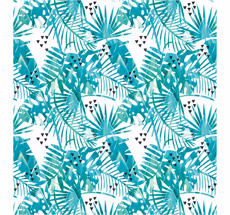 Master bedroom roller blind width 210 modern leaf design - TenStickers