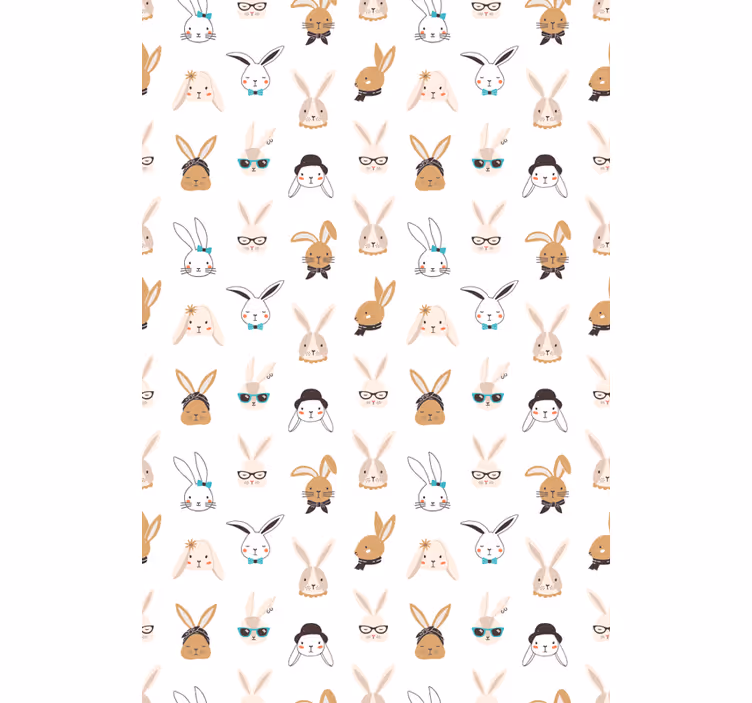 Playful Rabbit Motifs animal roller blind - TenStickers