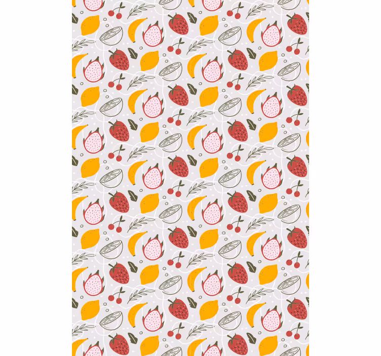 Citrus fruit pattern fruit roller blind - TenStickers
