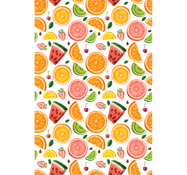 Citrus Watermelon Pattern fruit roller blind - TenStickers