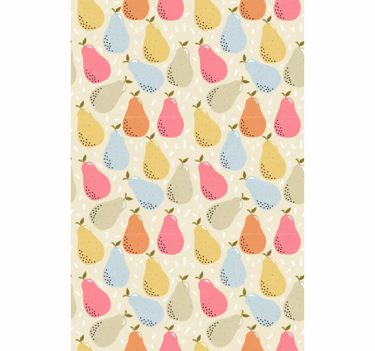 Patterned Pear Illustration fruit roller blind - TenStickers