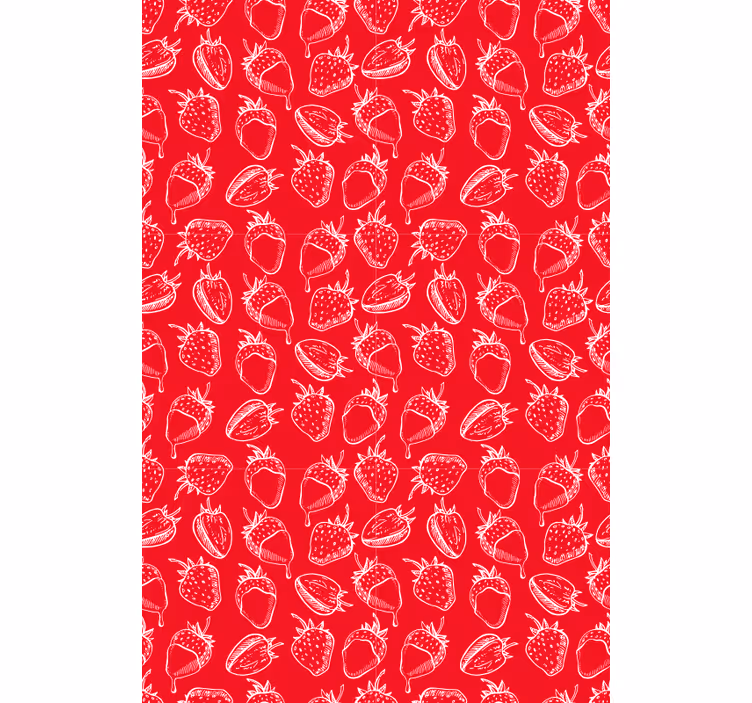 Strawberry Pattern fruit roller blind - TenStickers