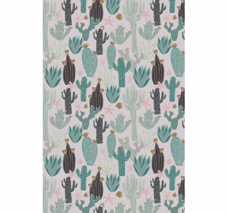 Saguaro Serenity Scene cactus roller blind - TenStickers