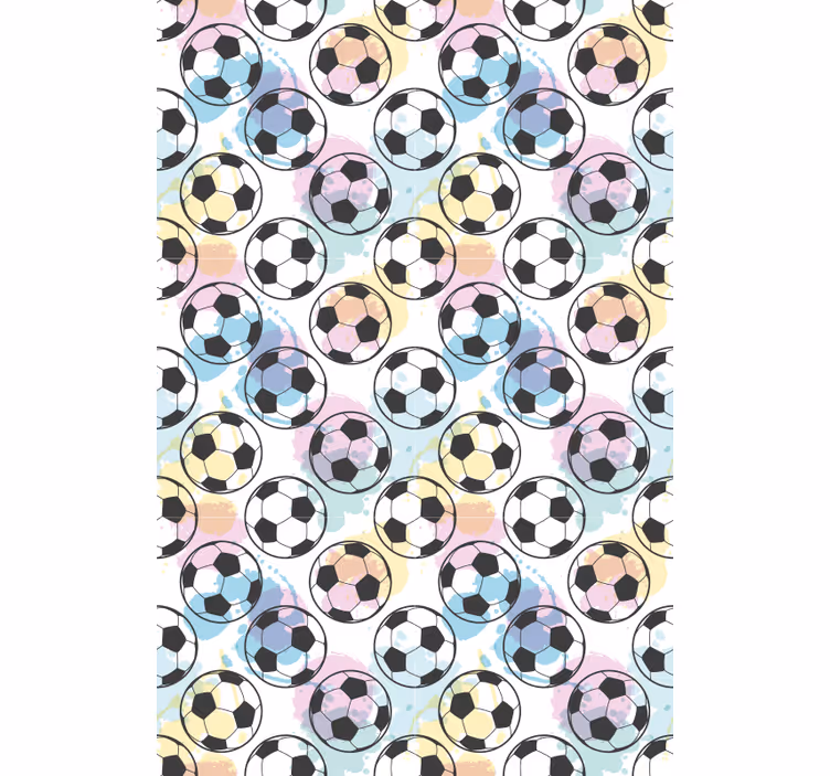 Colorful Balls soccer roller blind - TenStickers