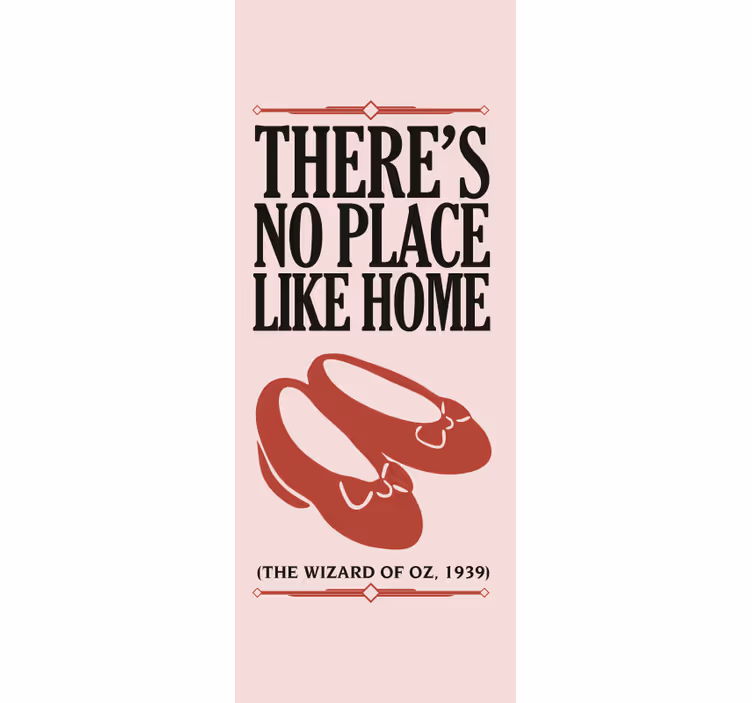 No Place Like Home Quote custom roller blind - TenStickers