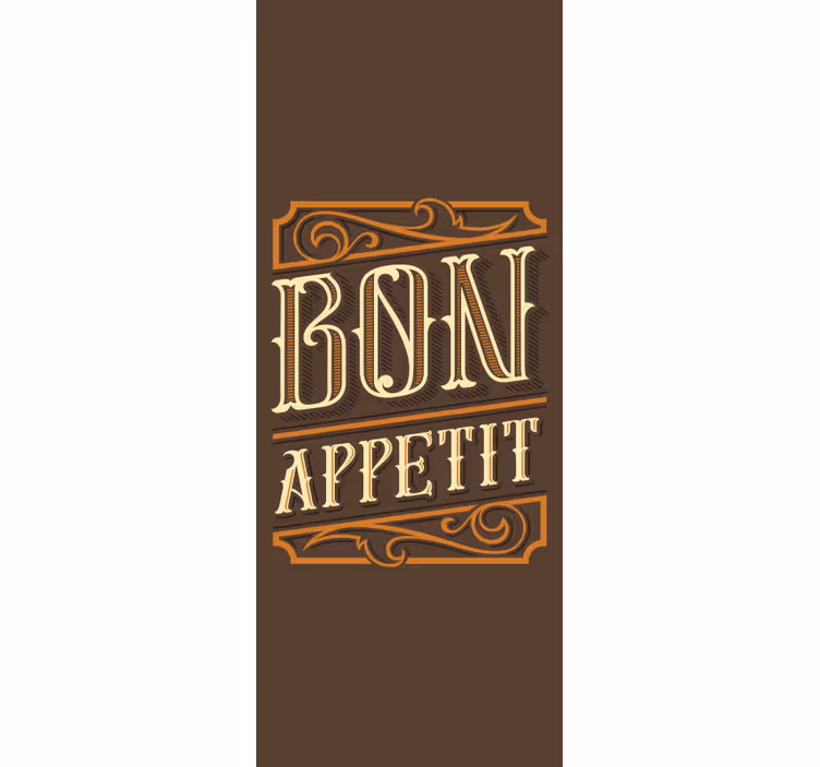 Text design for the kitchen Kitchen blind - TenStickers