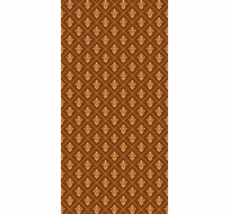 Ornate Golden Pattern classic roller blind - TenStickers